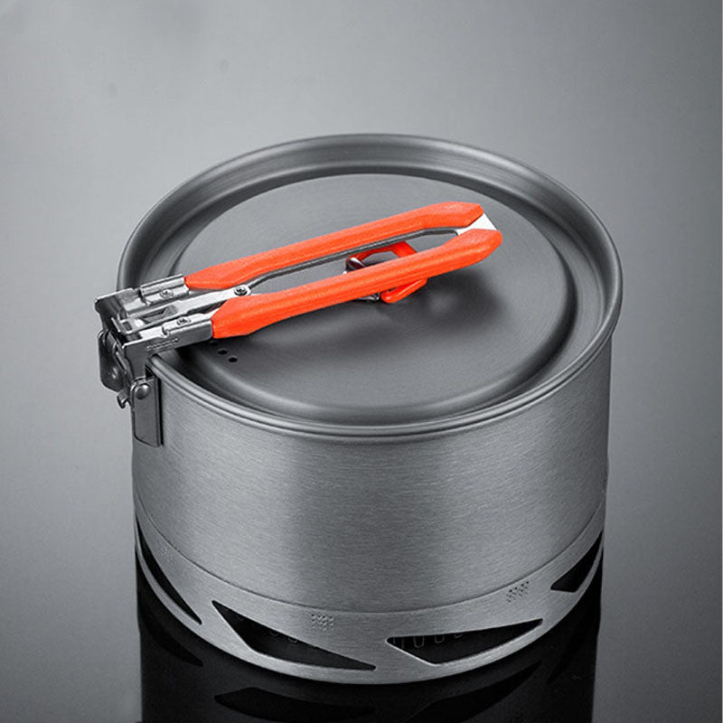 Alumina Heat Exchanger Camping Cookware Set with Tableware