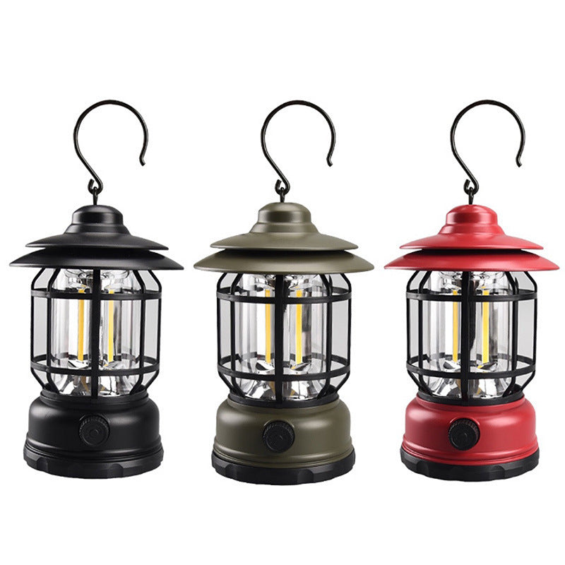 Retro Multi-Functional Warm Light Camping Lantern