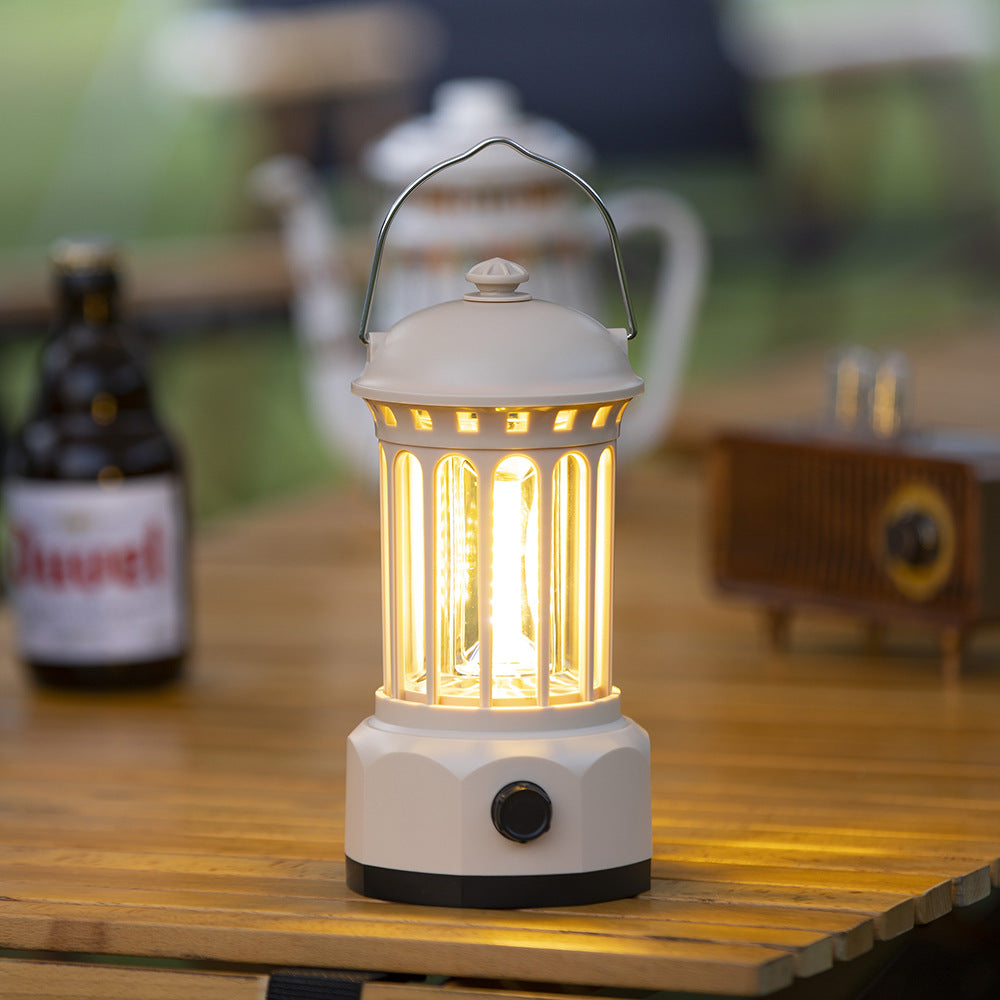 Retro COB Portable Camping Tent Lantern