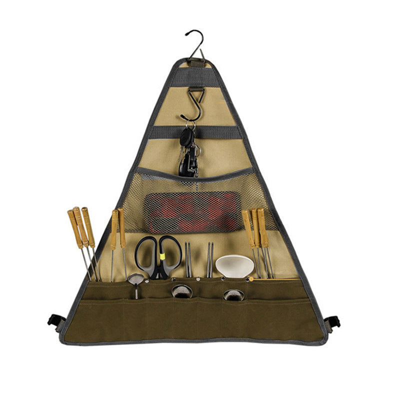 Foldable Camping Tableware Set with Storage Bag