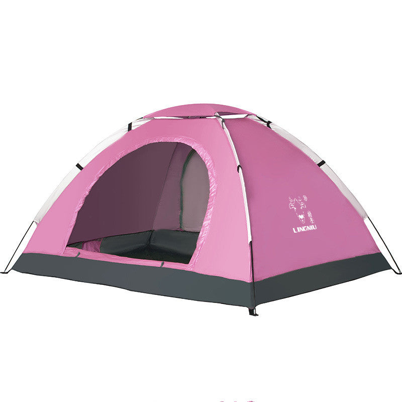 Single-Layer Camping Tent (Outdoor & Beach Use)