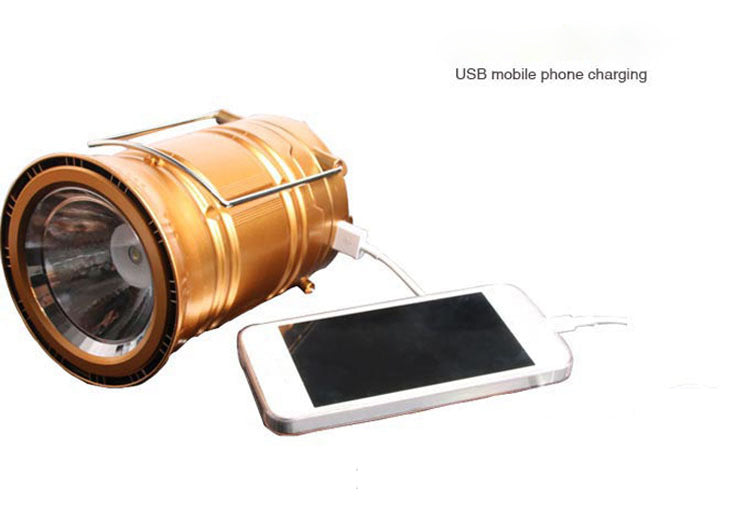 Solar Rechargeable Telescopic Multifunction Camping Lantern