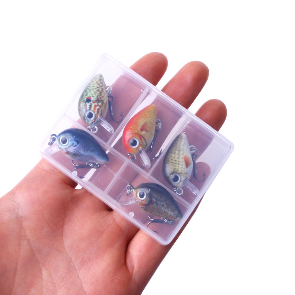 Mini Crankbait Fishing Lures Set 2.7cm 1.5g Boxed