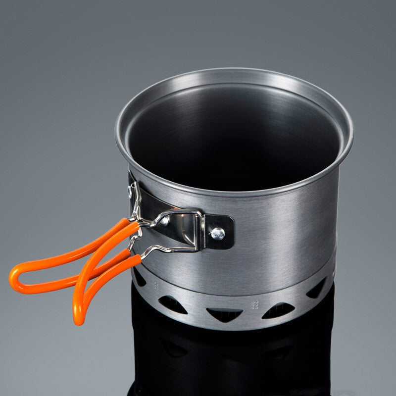 Heat-Collecting Single Pot Camping Cookware Set