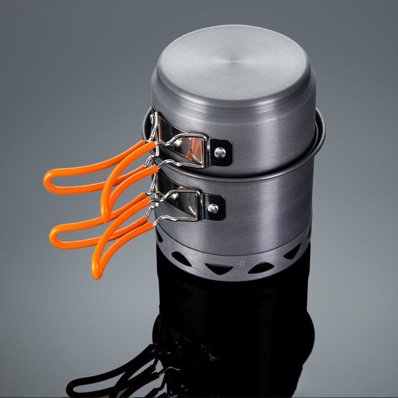 Heat-Collecting Single Pot Camping Cookware Set