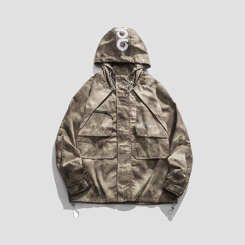 Men’s Loose Fit Breathable Camouflage Jacket