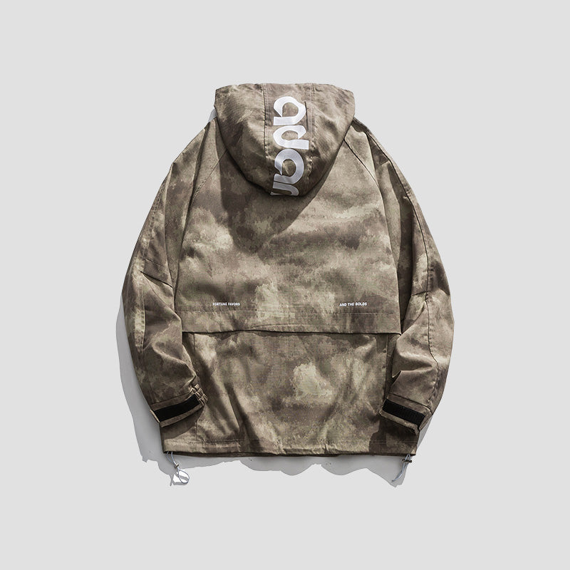 Men’s Loose Fit Breathable Camouflage Jacket