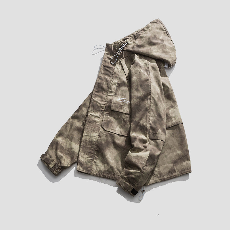 Men’s Loose Fit Breathable Camouflage Jacket