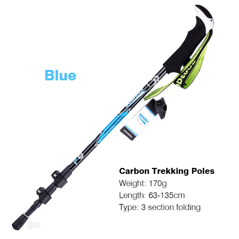 Multifunctional Folding Telescopic Carbon Fiber Outdoor Trekking Pole