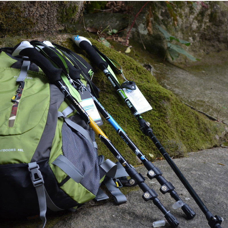 Multifunctional Folding Telescopic Carbon Fiber Outdoor Trekking Pole