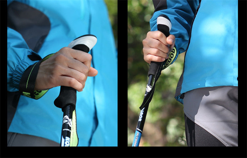 Multifunctional Folding Telescopic Carbon Fiber Outdoor Trekking Pole