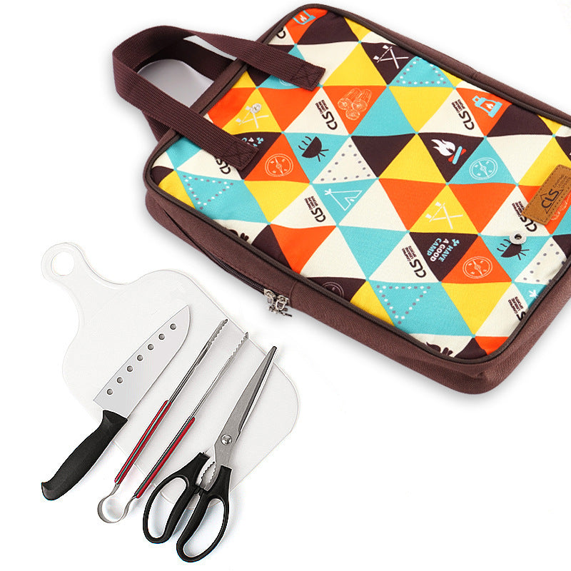 5-Piece Outdoor Camping BBQ Cookware Set