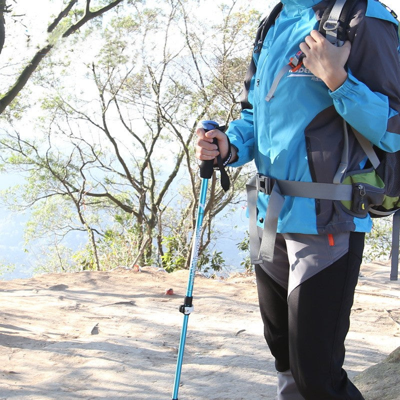 Aluminum Alloy Trekking Pole Straight Handle