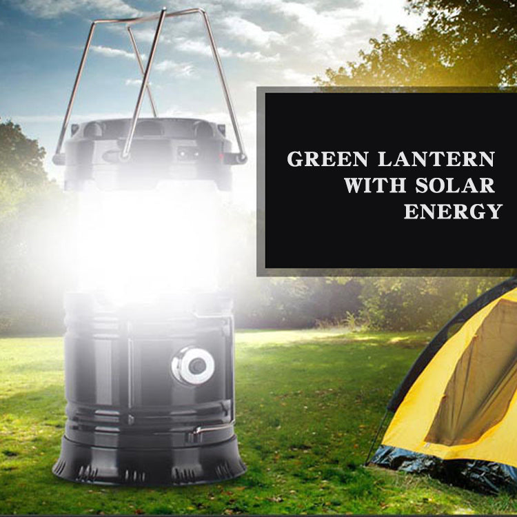 Solar Rechargeable Telescopic Multifunction Camping Lantern