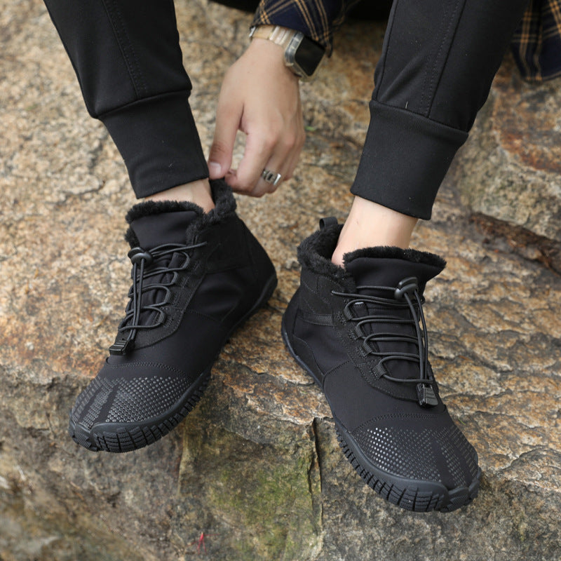 Winter Waterproof Non-Slip Fleece-Lined Hiking Shoes