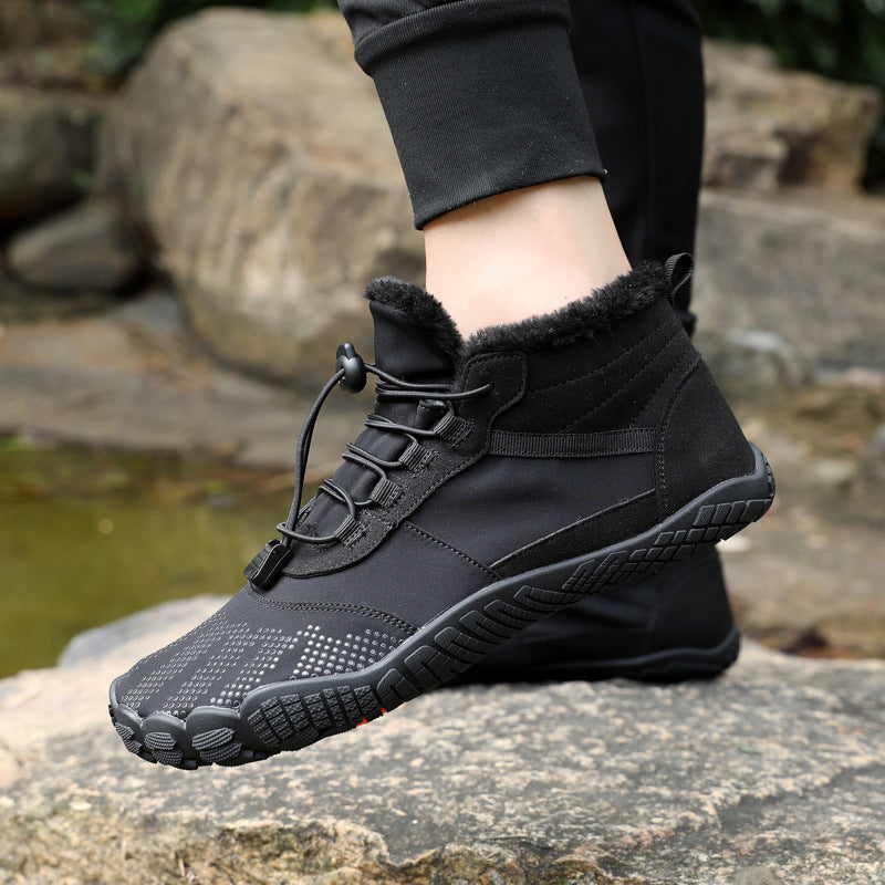 Winter Waterproof Non-Slip Fleece-Lined Hiking Shoes
