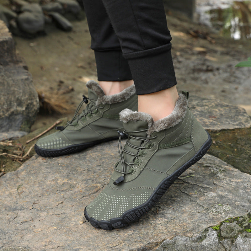 Winter Waterproof Non-Slip Fleece-Lined Hiking Shoes