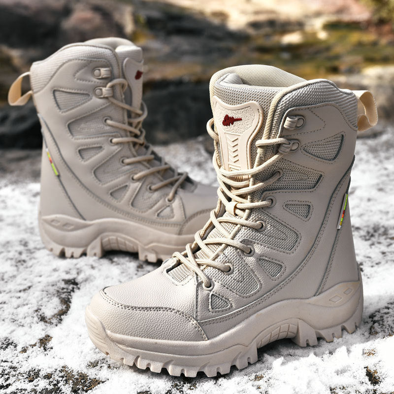 Men’s High-Top Breathable Platform Hiking Sneakers