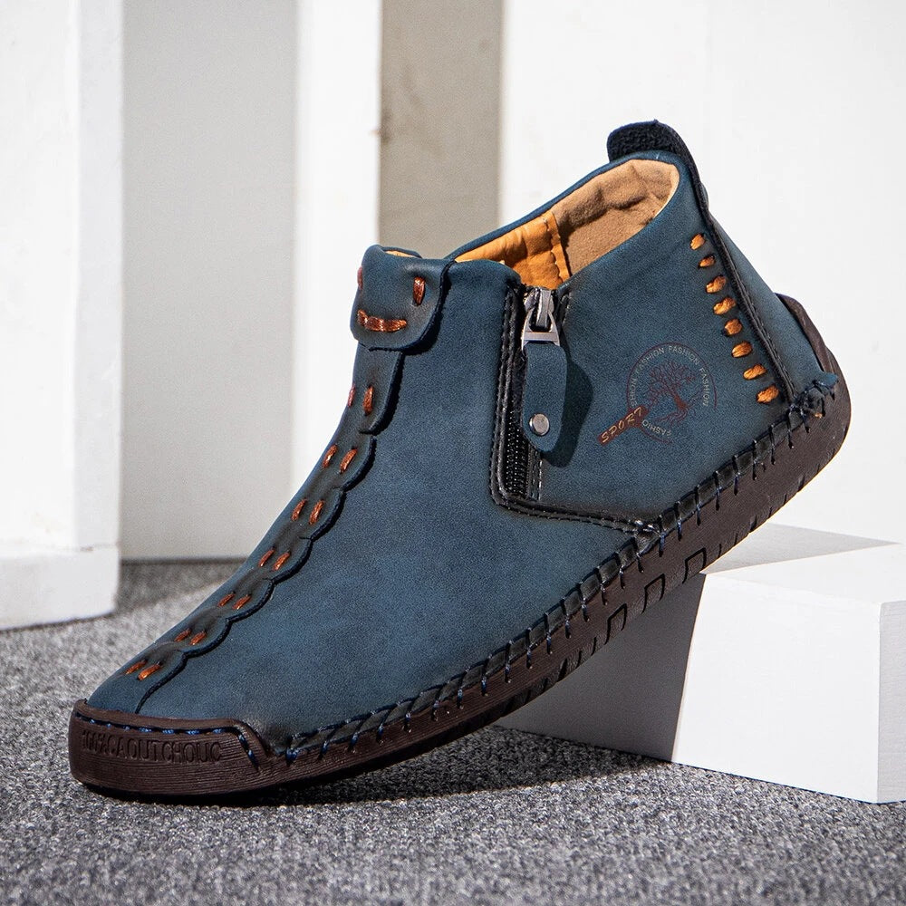 Men’s Outdoor Hiking Ankle Boots with Zipper