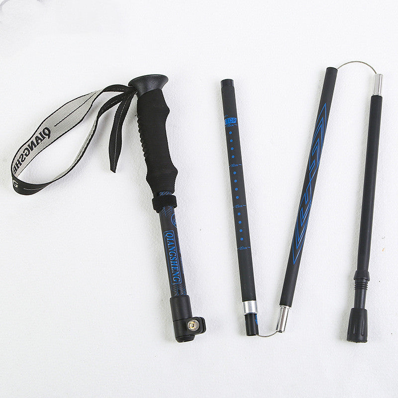 Five-Section Folding Straight Trekking Pole