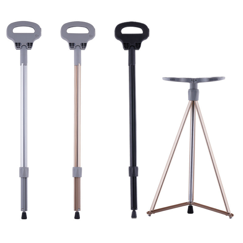 Folding Aluminum Alloy Leisure Trekking Crutches