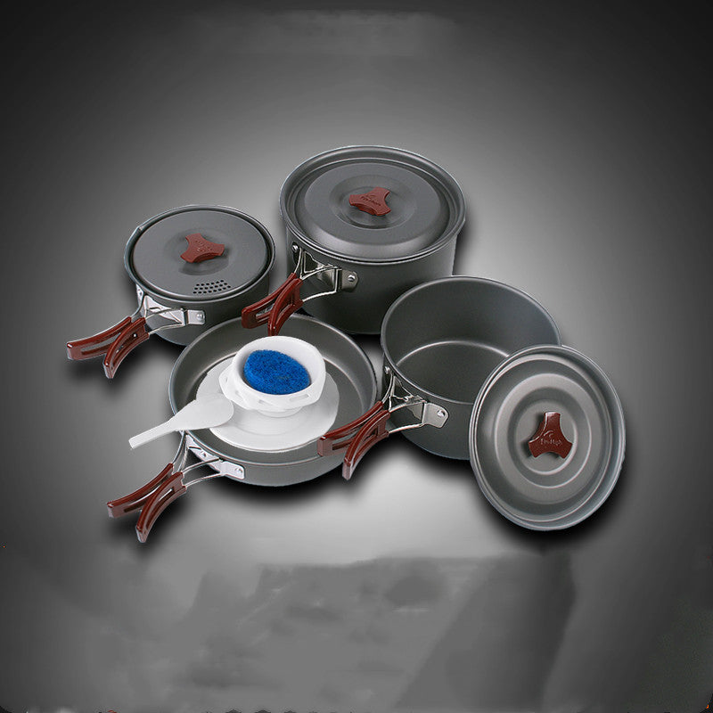 Portable Camping Picnic Cookware Pot Set