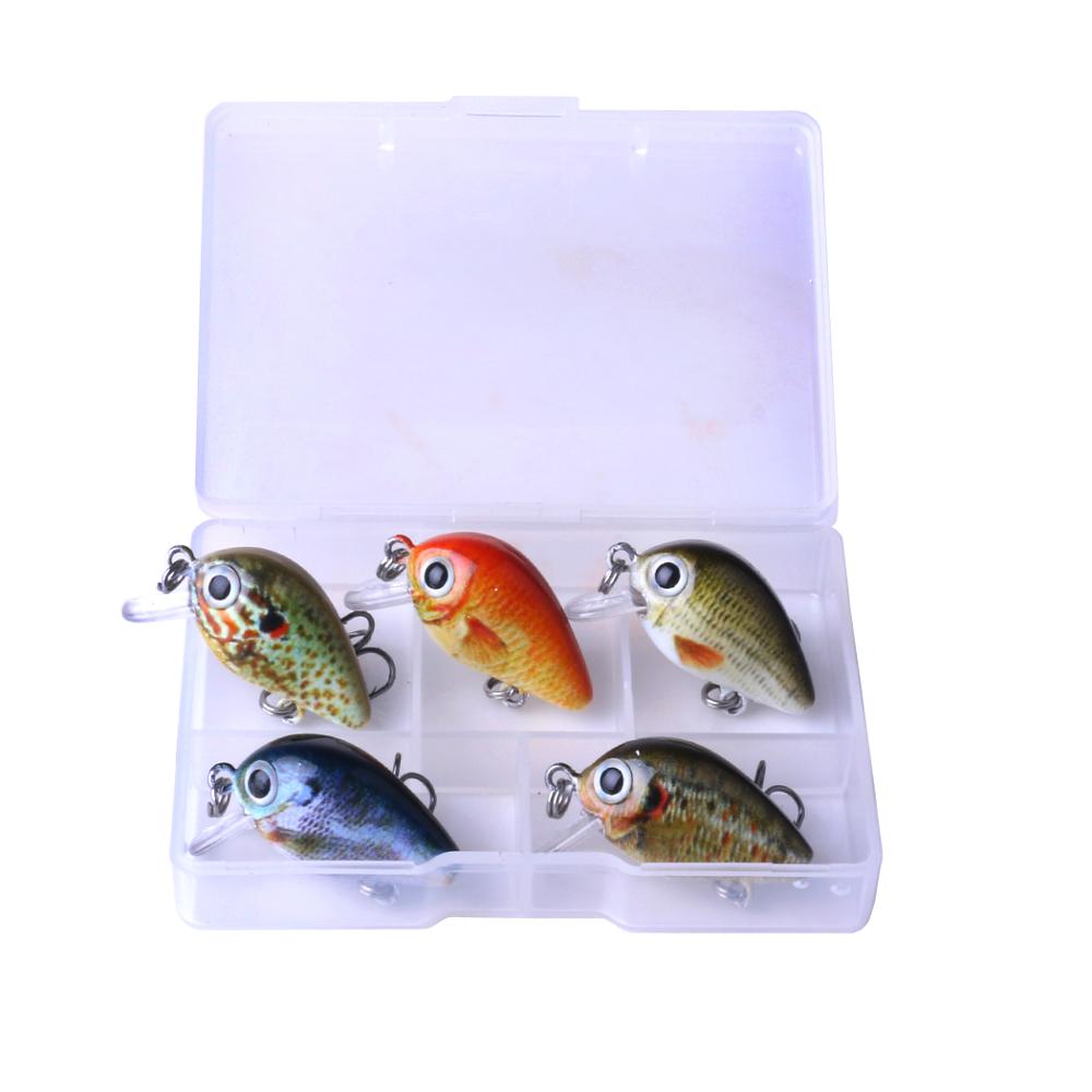 Mini Crankbait Fishing Lures Set 2.7cm 1.5g Boxed