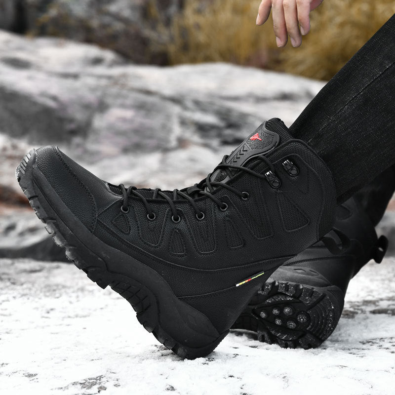 Men’s High-Top Breathable Platform Hiking Sneakers