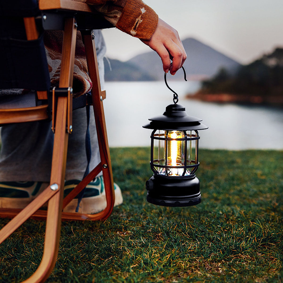 Vintage Rechargeable Portable Outdoor Camping Lantern