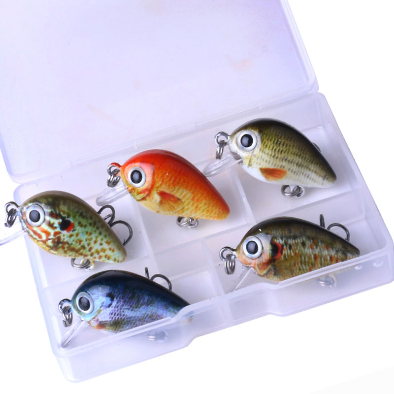 Mini Crankbait Fishing Lures Set 2.7cm 1.5g Boxed