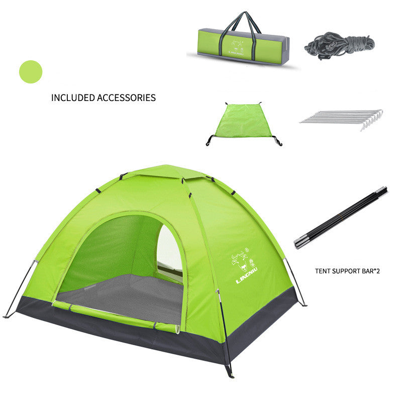 Single-Layer Camping Tent (Outdoor & Beach Use)