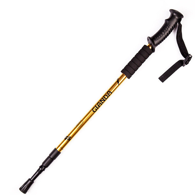 Three-Section Aluminum Alloy Straight Trekking Pole
