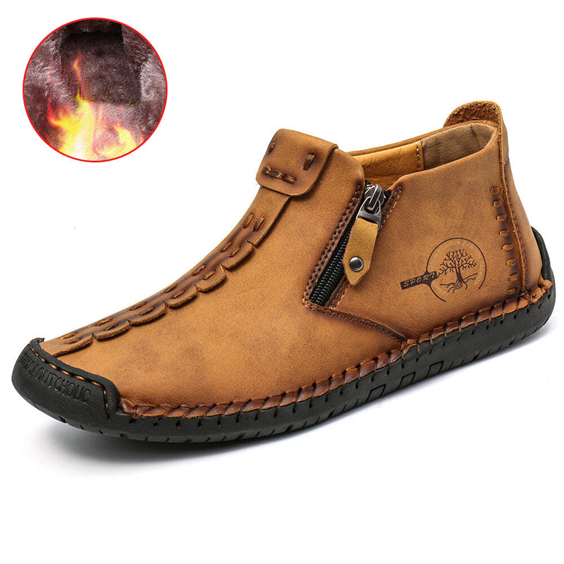 Men’s Outdoor Hiking Ankle Boots with Zipper