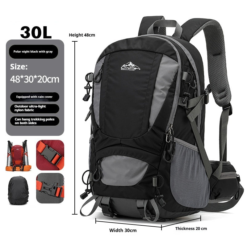 Men’s Lightweight Large Capacity Hiking Backpack
