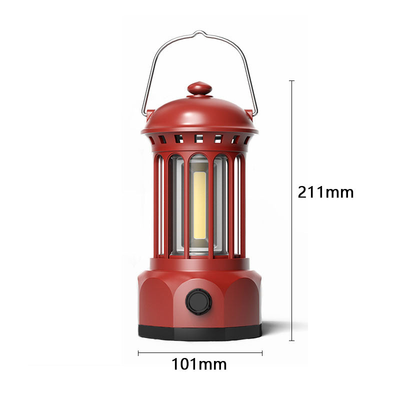 Retro COB Portable Camping Tent Lantern