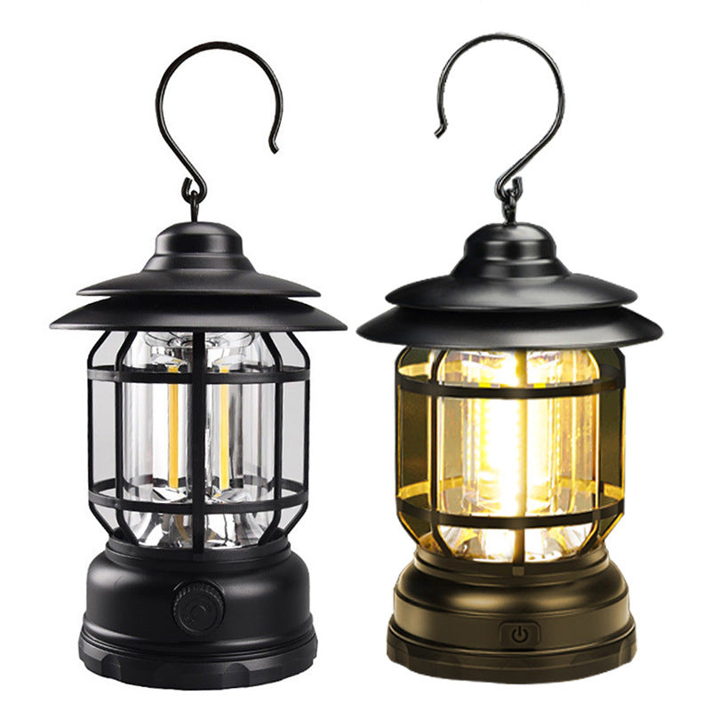 Retro Multi-Functional Warm Light Camping Lantern
