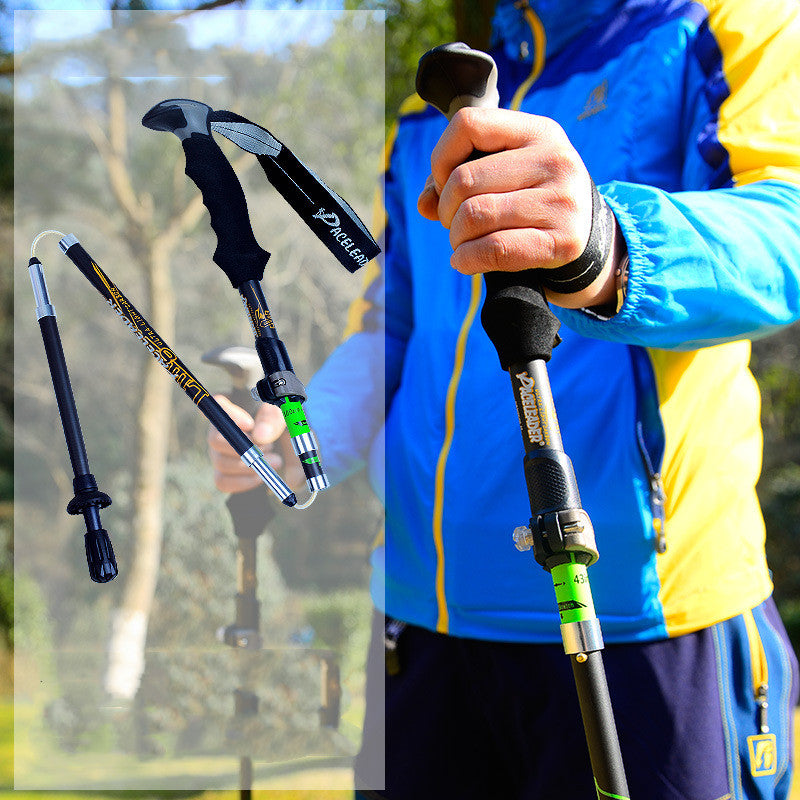 Folding Carbon Trekking Pole Outdoor Equipment