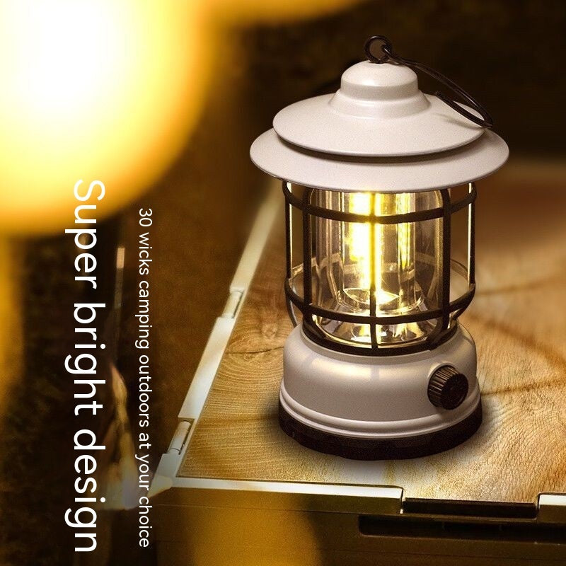 Retro Multi-Functional Warm Light Camping Lantern