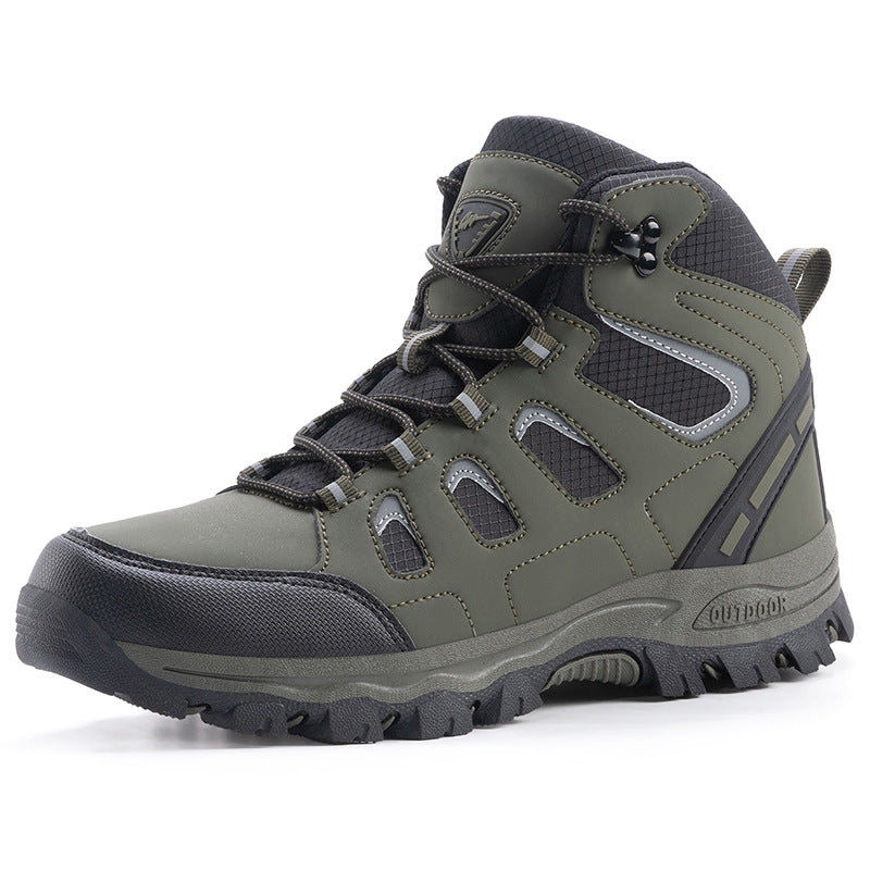 Unisex High-Top Waterproof Hiking Camping Shoes