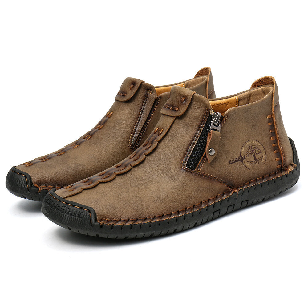 Men’s Outdoor Hiking Ankle Boots with Zipper