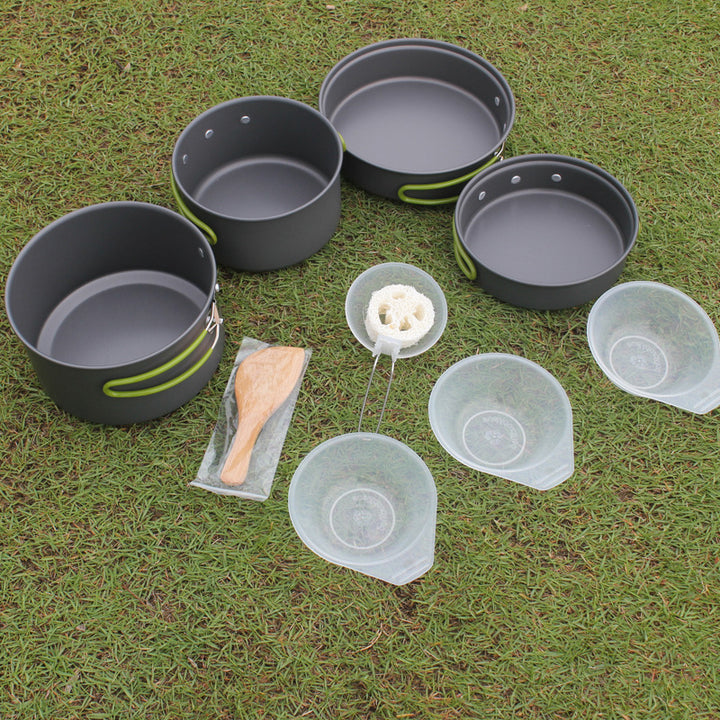 Portable Non-Stick Camping Cookware Set (2–3 Person)