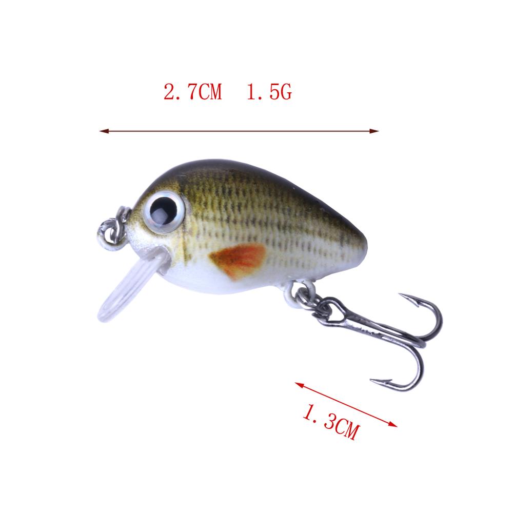 Mini Crankbait Fishing Lures Set 2.7cm 1.5g Boxed