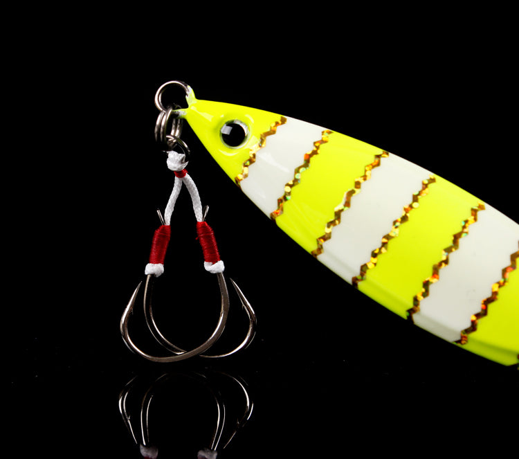 Luminous Laser Double-Hook Fishing Lure (Slow Sinking Iron Bait)