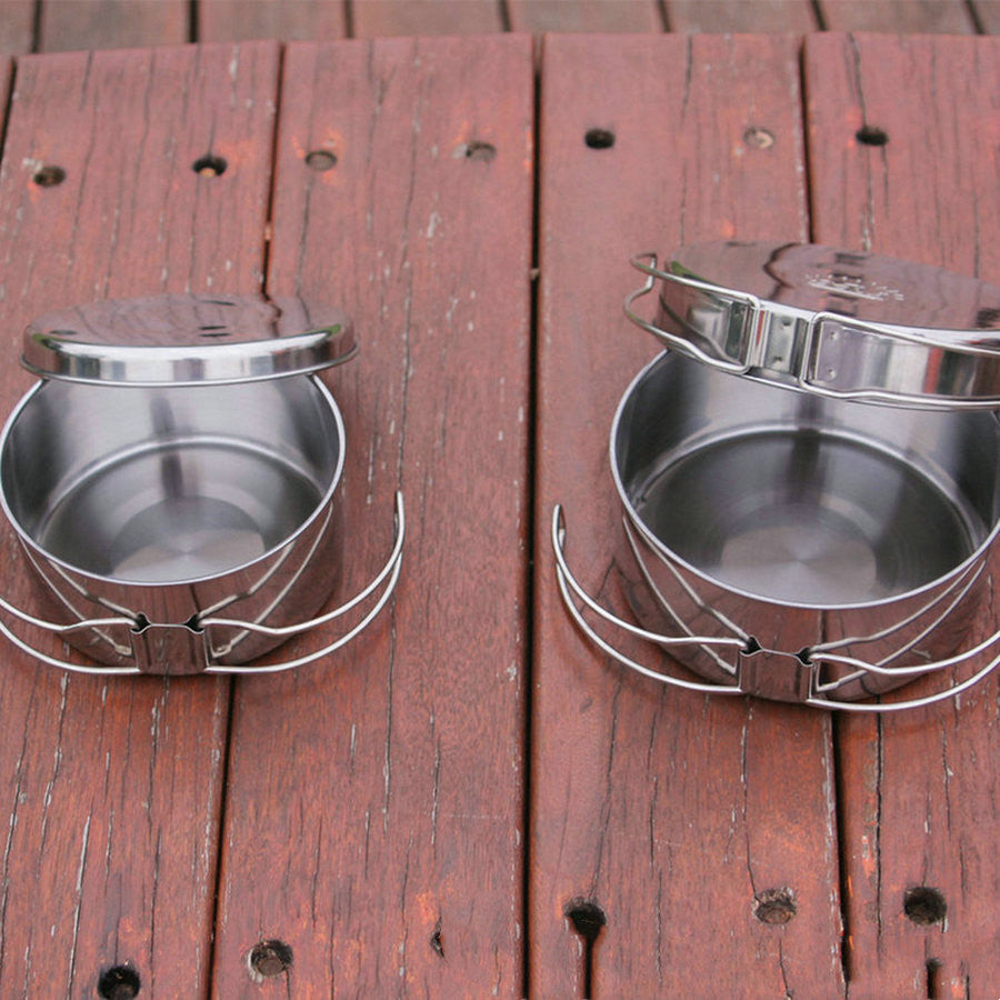 Stainless Steel Camping Cookware Set