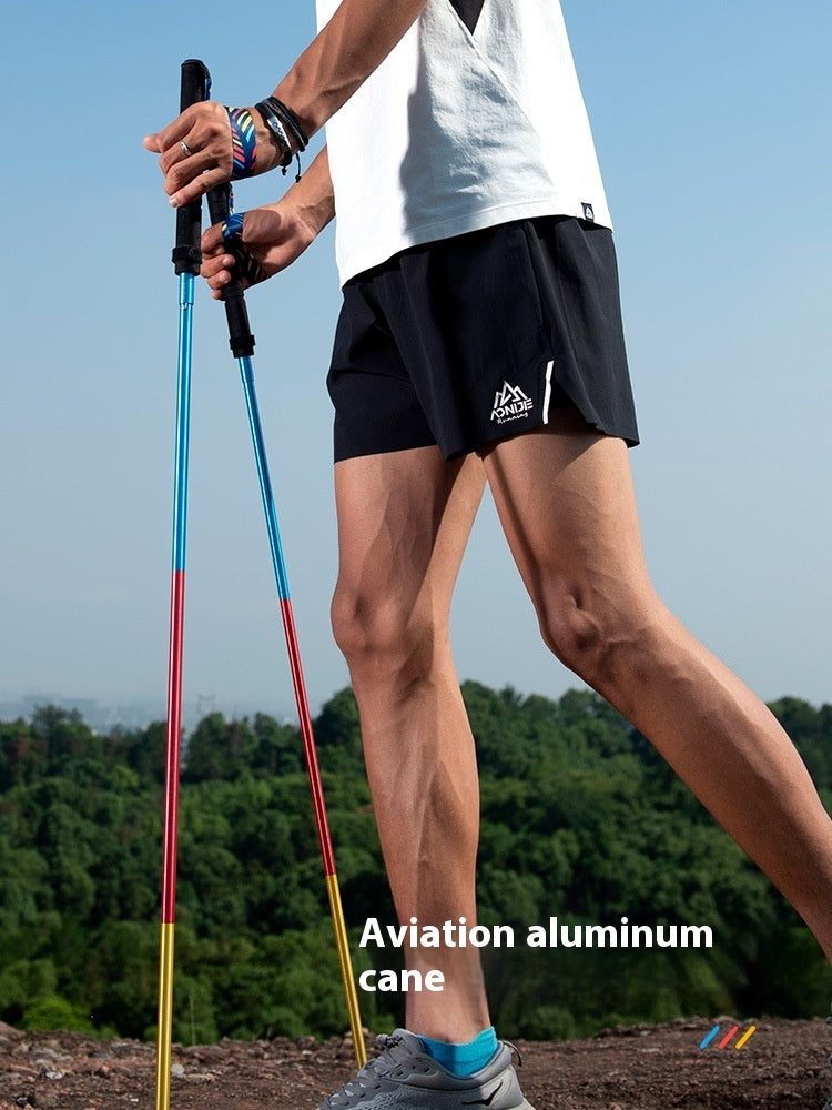 Folding Carbon Fiber Trekking Pole Off-Road Cane