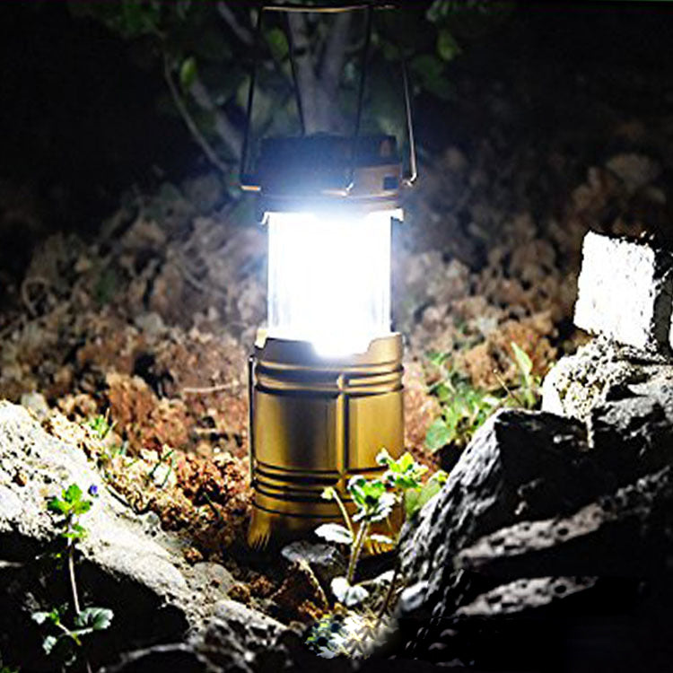 Solar Rechargeable Telescopic Multifunction Camping Lantern