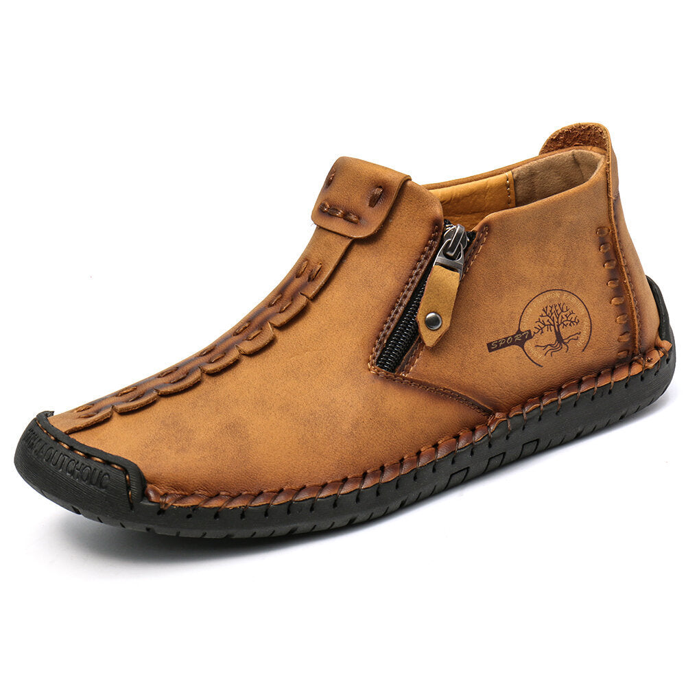 Men’s Outdoor Hiking Ankle Boots with Zipper
