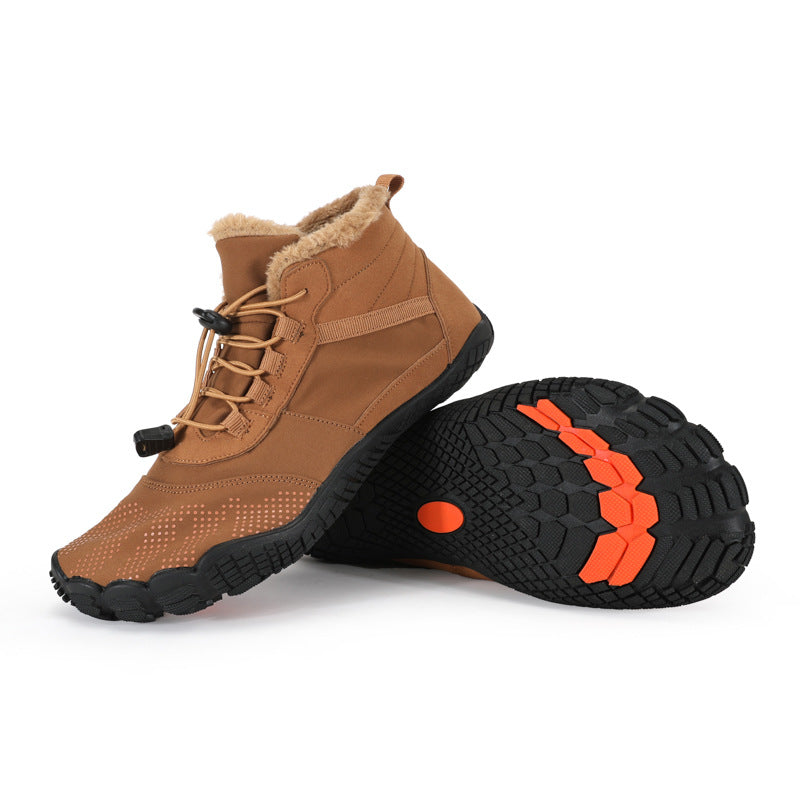 Winter Waterproof Non-Slip Fleece-Lined Hiking Shoes