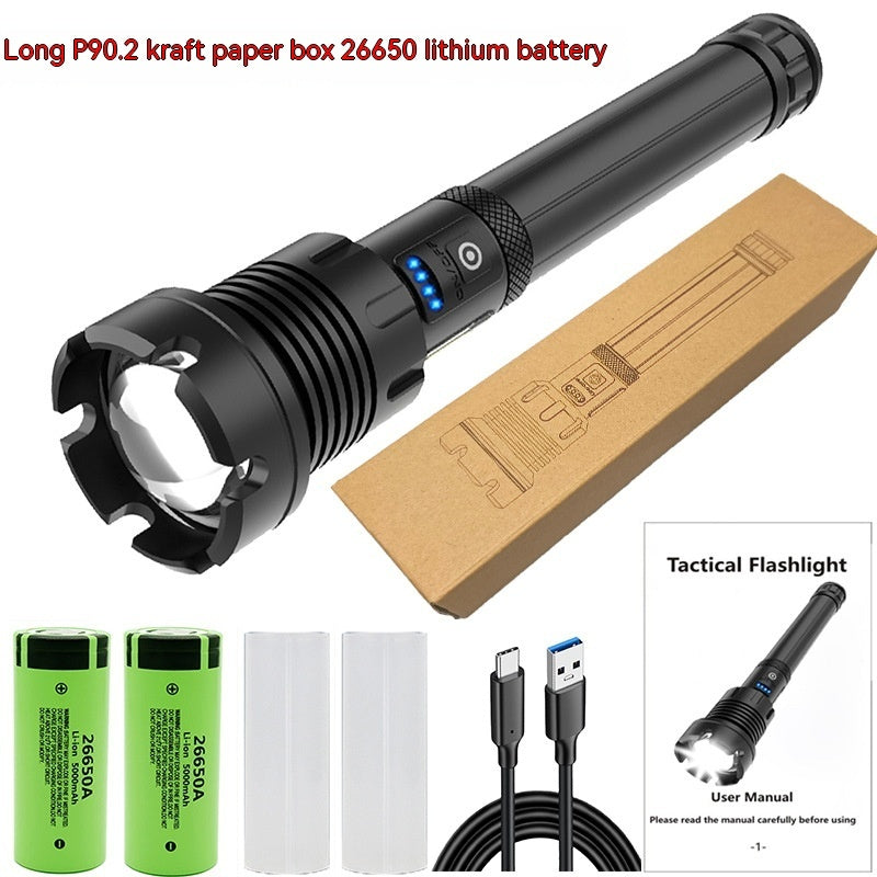 High-Intensity Rechargeable Emergency Camping Flashlight