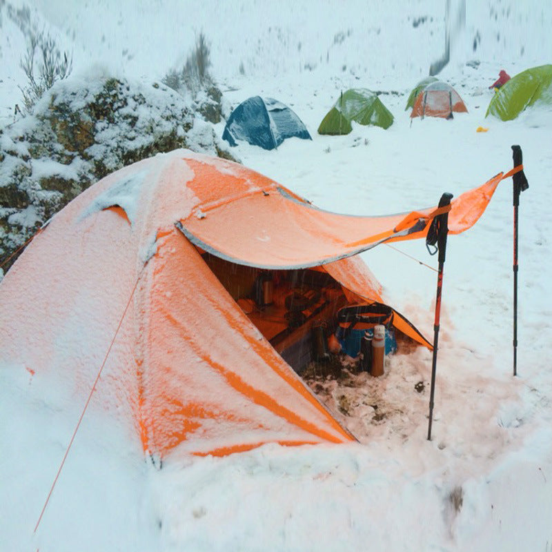 Double Aluminum Pole Storm Resistant Camping Tent